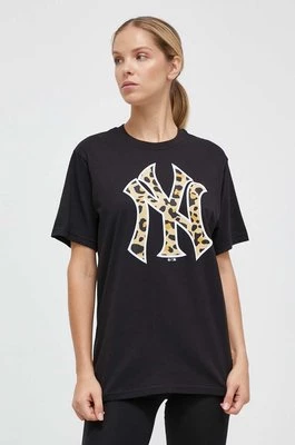 47 brand t-shirt bawełniany MLB New York Yankees damski kolor czarny