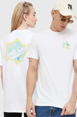 47 brand t-shirt MLB Los Angeles Dodgers kolor biały z nadrukiem