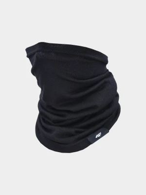 4F Bandana z wełny Merino uniseks - czarna Uniwersalny