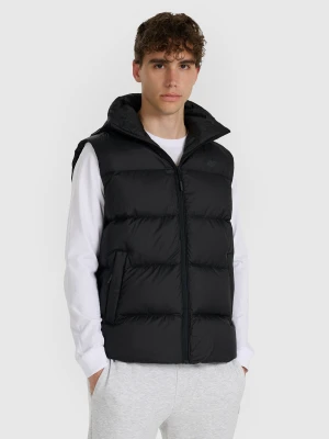 4F Bezrękawnik puchowy z naturalnym wypełnieniem męski - czarny XXL