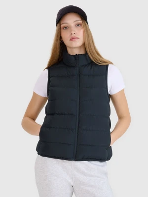 4F Bezrękawnik puchowy z wypełnieniem naturalnym damski - czarny M