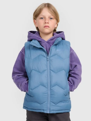 4F Bezrękawnik puchowy z wypełnieniem syntetycznym chłopięcy - granatowy 146 (10-11 lat)