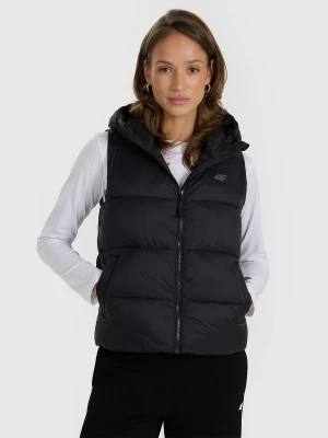 4F Bezrękawnik puchowy z wypełnieniem syntetycznym damski - czarny M