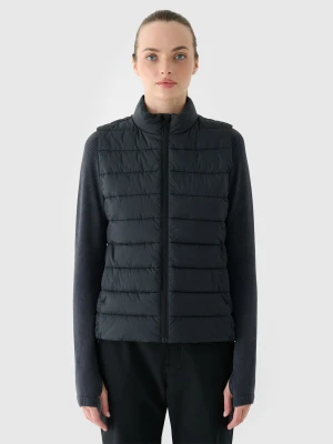 4F Bezrękawnik puchowy z wypełnieniem syntetycznym damski - czarny XS