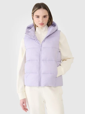 4F Bezrękawnik puchowy z wypełnieniem syntetycznym damski - fioletowy XS