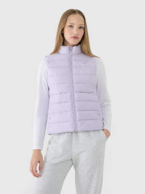 4F Bezrękawnik puchowy z wypełnieniem syntetycznym damski - fioletowy S