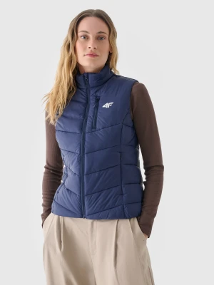 4F Bezrękawnik puchowy z wypełnieniem syntetycznym damski - granatowy XL