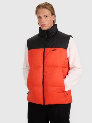 4F Bezrękawnik puchowy z wypełnieniem syntetycznym męski - czerwony XXL