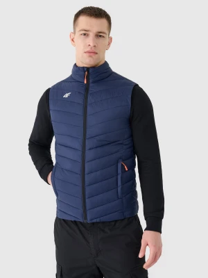 4F Bezrękawnik puchowy z wypełnieniem syntetycznym męski - granatowy XXL