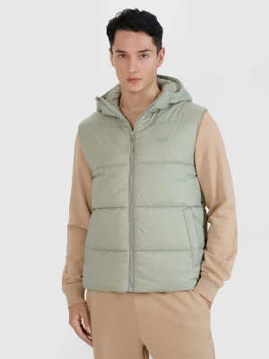 4F Bezrękawnik puchowy z wypełnieniem syntetycznym męski - oliwkowy S