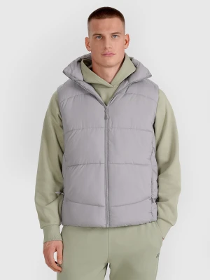 4F Bezrękawnik puchowy z wypełnieniem syntetycznym męski - szary S