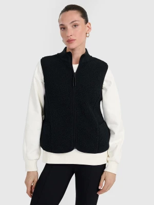 4F Bezrękawnik sherpa damski - czarny L