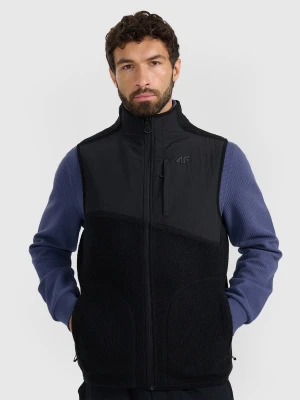 4F Bezrękawnik sherpa męski - czarny XXL