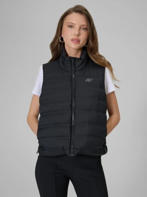 4F Bezrękawnik z wypełnieniem syntetycznym damski - czarny XL