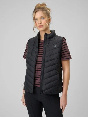 4F Bezrękawnik z wypełnieniem syntetycznym damski - czarny L