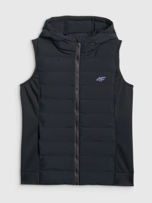 4F Bezrękawnik z wypełnieniem syntetycznym damski - czarny S