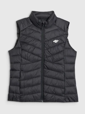4F Bezrękawnik z wypełnieniem syntetycznym damski - czarny L