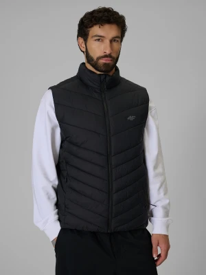 4F Bezrękawnik z wypełnieniem syntetycznym męski - czarny M