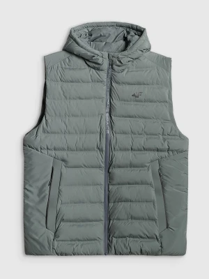 4F Bezrękawnik z wypełnieniem syntetycznym męski - zielony 3XL