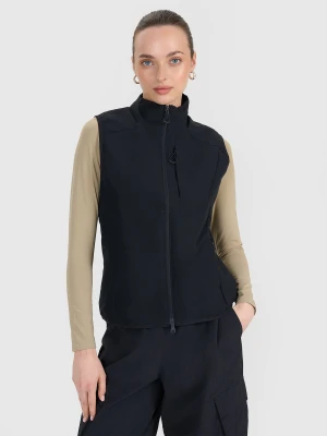 4F Bezrękawnik ze stójką damski - czarny M