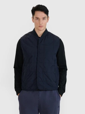 4F Bezrękawnik ze stójką męski - czarny XL