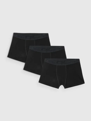 4F Bielizna bokserki (3-pack) chłopięce - czarne 134/140 (8-10 lat)