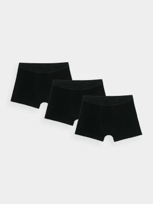 4F Bielizna bokserki (3-pack) chłopięce - czarne 122/128 (6-8 lat)