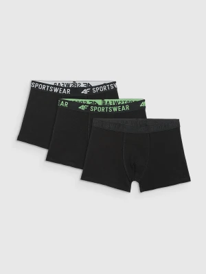 4F Bielizna bokserki (3-pack) chłopięce - czarne 158/164 (12-14 lat)