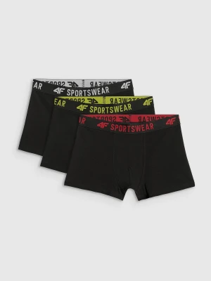 4F Bielizna bokserki (3-pack) chłopięce - multikolor 122/128 (6-8 lat)