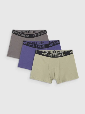 4F Bielizna bokserki (3-pack) chłopięce - multikolor 158/164 (12-14 lat)