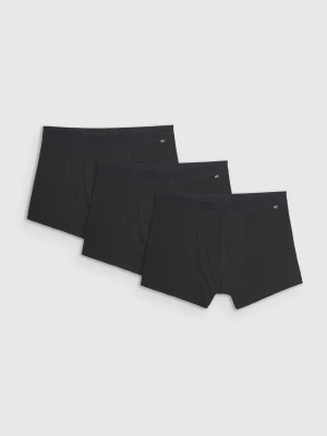 4F Bielizna bokserki (3-pack) męskie - czarne S