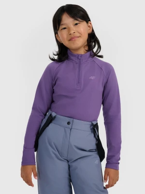 4F Bielizna termiczna drapana (góra) dziecięca - fioletowa 134/140 (8-10 lat)