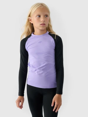 4F Bielizna termiczna drapana (góra) dziewczęca - fioletowa 134/140 (8-10 lat)