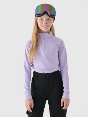 4F Bielizna termiczna drapana (góra) dziewczęca - fioletowa 122/128 (6-8 lat)