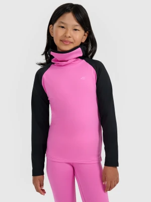 4F Bielizna termiczna ocieplana (góra) dziecięca - różowa 158/164 (12-14 lat)