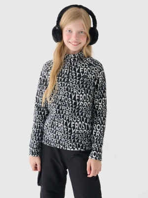 4F Bielizna termiczna polarowa (góra) dziewczęca - czarna 134/140 (8-10 lat)