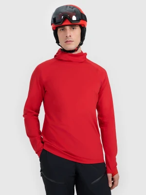 4F Bielizna termiczna z kapturem ocieplana (góra) męska - czerwona M