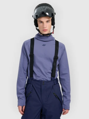 4F Bielizna termiczna z kapturem ocieplana (góra) męska - granatowa XXL