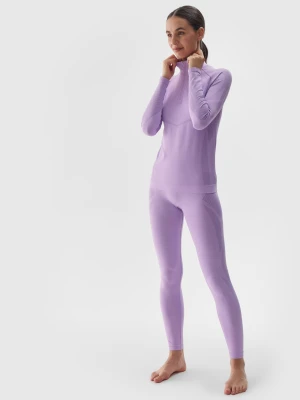 4F Bielizna termoaktywna bezszwowa (dół) damska - fioletowa M/L