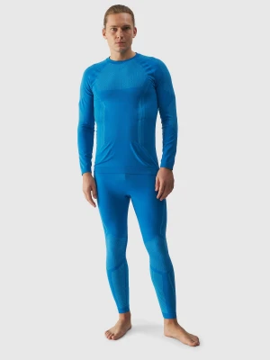 4F Bielizna termoaktywna bezszwowa (dół) męska - niebieska S/M