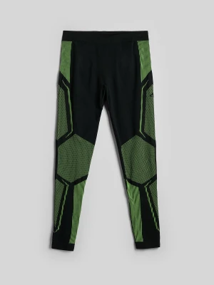 4F Bielizna termoaktywna bezszwowa (dół) męska - zielona L / XL