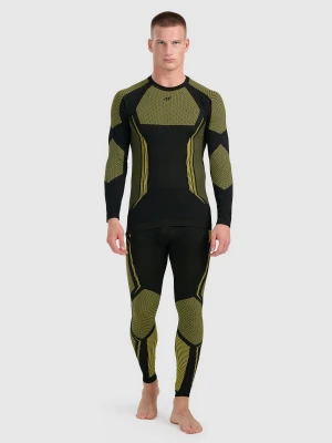 4F Bielizna termoaktywna bezszwowa (dół) męska - żółta L/XL