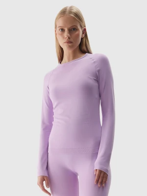 4F Bielizna termoaktywna bezszwowa (góra) damska - fioletowa M/L