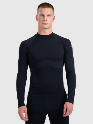 4F Bielizna termoaktywna bezszwowa (góra) męska - czarna S/M