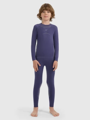 4F Bielizna termoaktywna bezszwowa komplet chłopięca - granatowa 152/158 (11-13 lat)