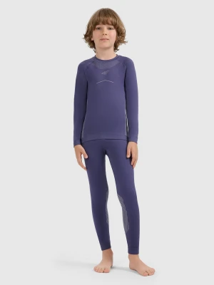 4F Bielizna termoaktywna bezszwowa komplet chłopięca - granatowa 140/146 (9-11 lat)