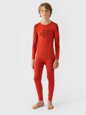 4F Bielizna termoaktywna bezszwowa komplet dziecięca - czerwona 164 (13-14 lat)
