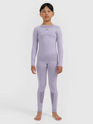 4F Bielizna termoaktywna bezszwowa komplet dziewczęca - fioletowa 128/134 (7-9 lat)