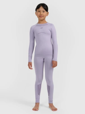 4F Bielizna termoaktywna bezszwowa komplet dziewczęca - fioletowa 128/134 (7-9 lat)