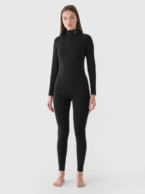 4F Bielizna termoaktywna bezszwowa z wełną Merino (dół) damska - czarna M/L